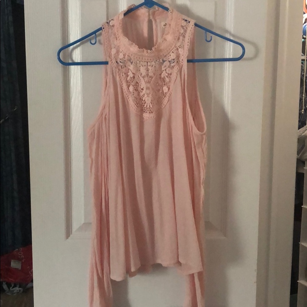 long sleeve pink shirt